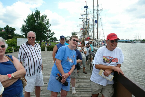 Ships gather in downtown Bay City