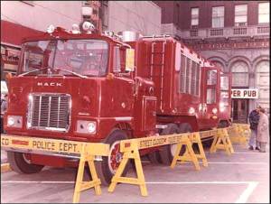 The world's largest fire truck, from New York City, is now part of Jim Dobson's Antique Toy and Firehouse Museum on Patterson Road in Bangor Township.