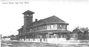 Pere Marquette Union Station will be restored to its Victorian Age splendor as it was depicted in this 1904 photo.
