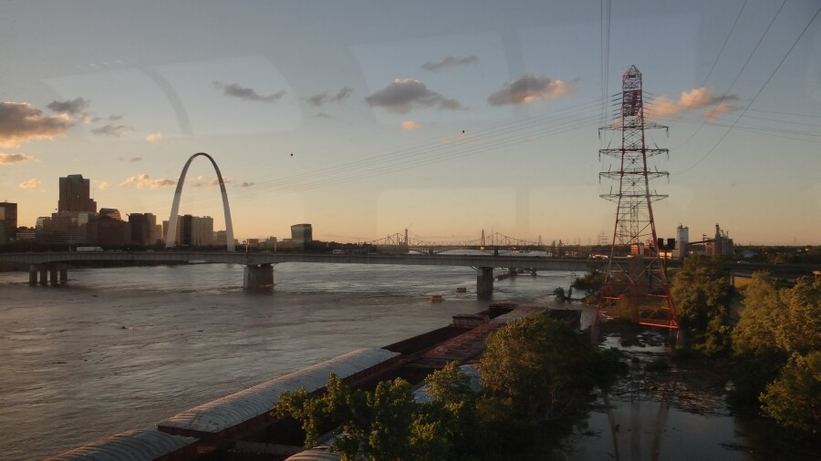 Mississippi East bank at St. Louis