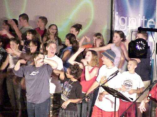 High energy evening program in Central High gym