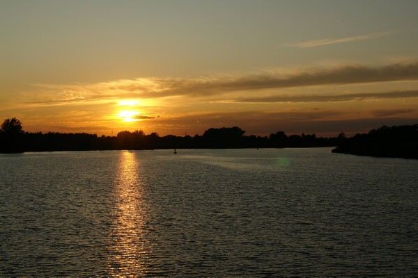 Saginaw River Sunset