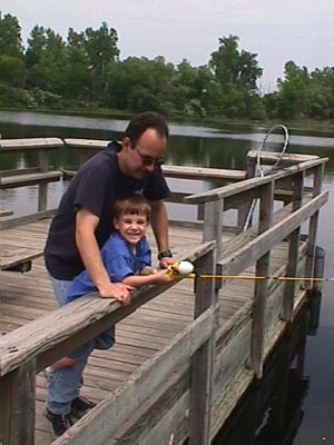 Making Memories One Bite At A Time - David Garcia and son, Dakota age 4 of Bay City