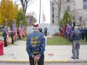 Veterans turned out to honor fallen friends and comrades on November 11 at Bay County Building